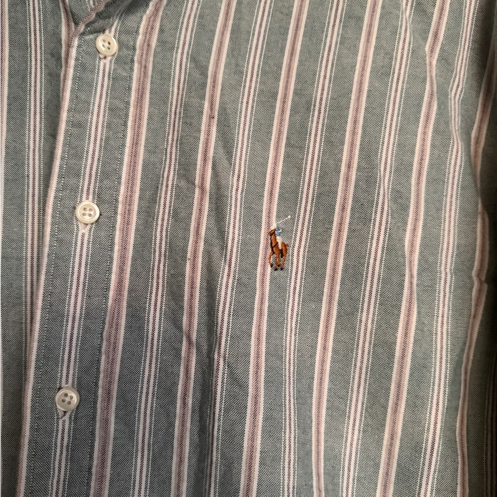 Ralph Lauren Men's Striped Button-Down Shirt - Picture 4 of 4